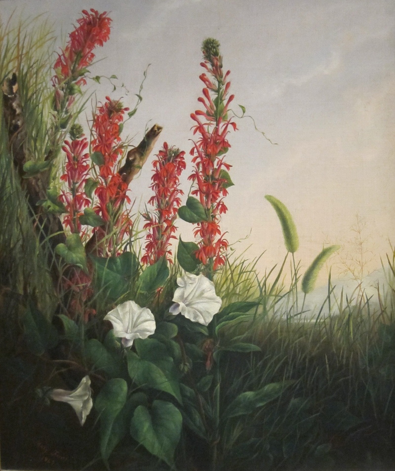land, green color, flower arrangement, white, 1080P, oil on canvas, tranquility, artistry, no people, beauty in nature, painting, flower, field, close-up
