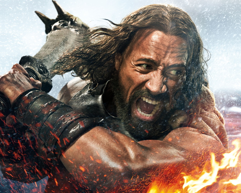 Movie, Body, Situation, Armor, Face, Dwayne Johnson, Hero, Mythological, Weapons, Fighter, Adventure, Man, 2K, Film, 2014, Fire, Warrior, Hair