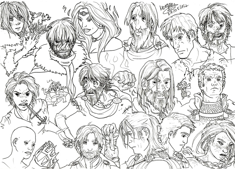 A Song Of Ice And Fire, Daenerys Targaryen, Tyrion Lannister, Bran Stark, Victarion Greyjoy, Davos Seaworth, Jon Connington, Areo Hotah, Cersei Lannister