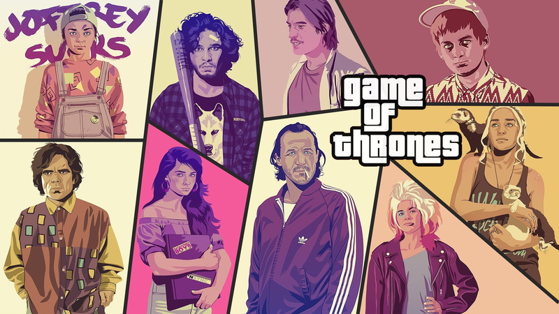 Joffrey Baratheon, 2K, Daenerys Targaryen, Jon Snow, Sansa Stark, Arya Stark, Tyrion Lannister, Game Of Thrones, The Hound