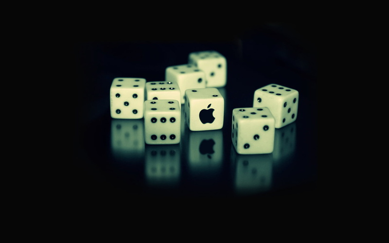 apple, playing, luck, still life, close-up, game of chance, play, success, 1080P, casino, copy space, selective focus, black Color, ideas, arts culture and entertainment
