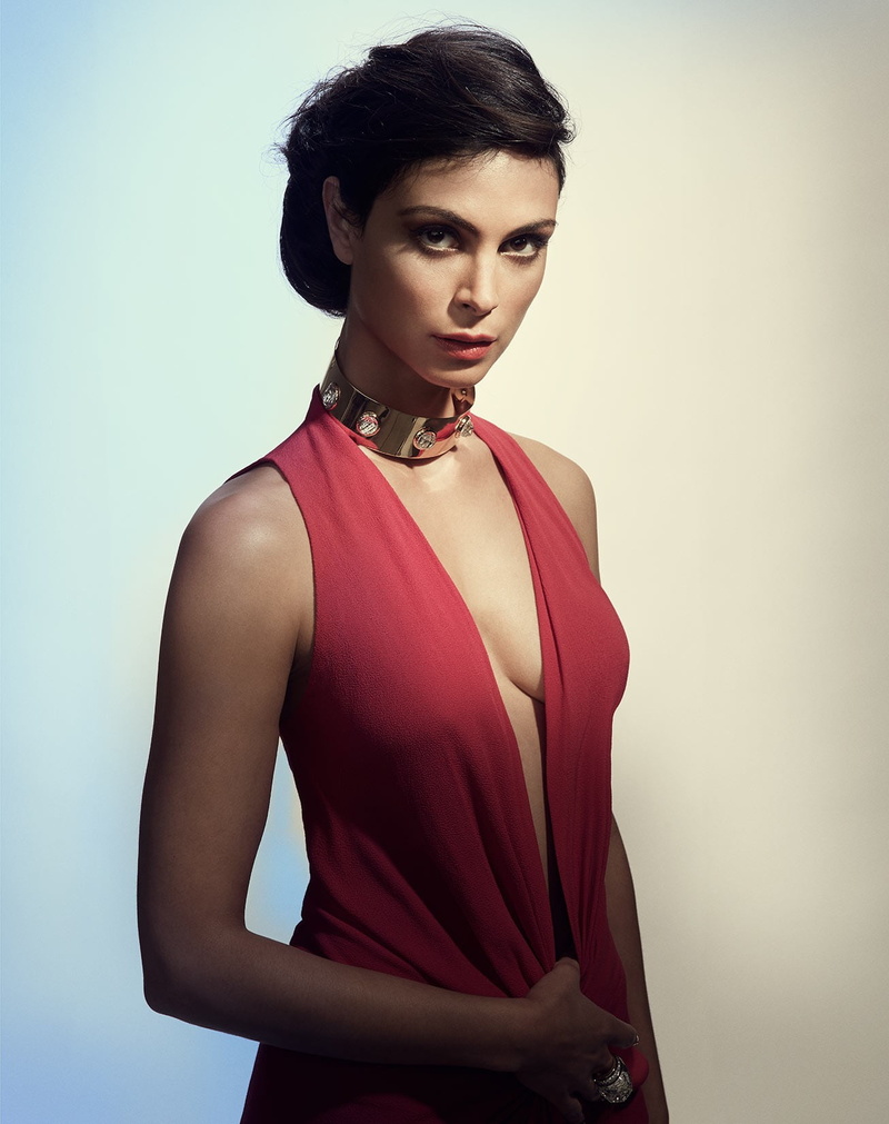 jewelry, women, fashion, one person, females, hair, beautiful woman, glamour, brunette, standing, Morena Baccarin, portrait, clothing, 720P, studio shot