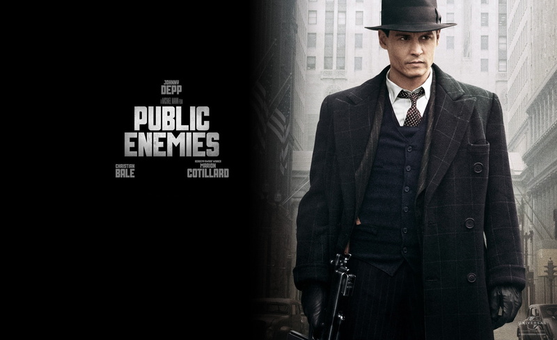 johnny, waist up, hat, young men, adult, standing, indoors, johnny depp public enemies, suit, men, menswear, portrait, text, Movies, johnny depp