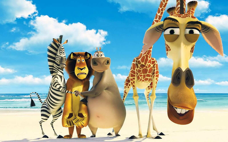 madagascar, cartoon, 720P