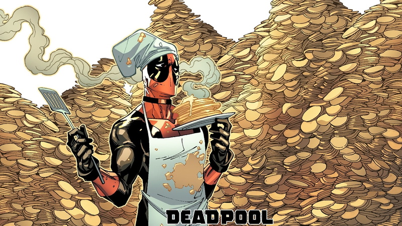leisure activity, wall - building feature, creativity, pattern, nature, Merc with a Mouth, male likeness, real people, 1080P, Comics, day, Lady Deadpool