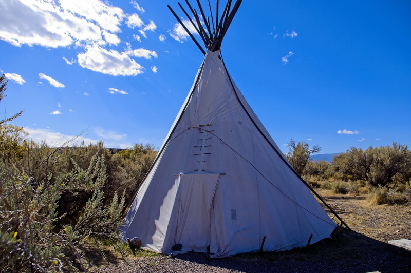 day, blue, cloud - sky, built structure, shelter, bannack camping tipi, tipi, environment, 2K, ghost town, no people, land, old west, montana, tranquil scene