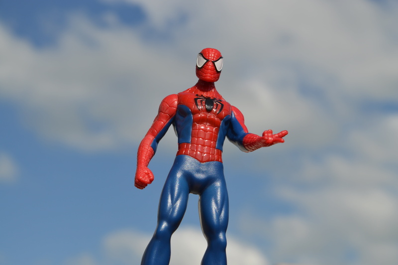 creativity, hero, no people, 5K, strong, nature, day, spider, sky, comic, cloud - sky, man, outdoors, mask, protector, robot, spiderman, character, action figure