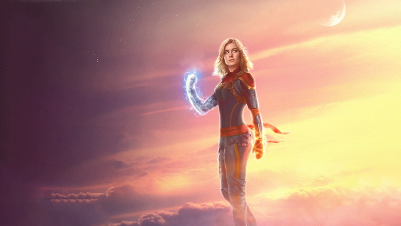 Brie, 1080P, Captain, Larson, Marvel