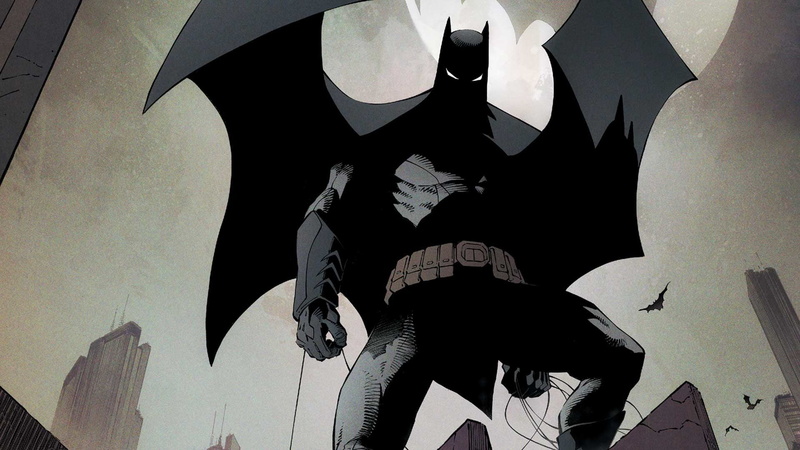 The city, Bat, Comic, Buildings, Greg Capullo, The cable, City, Batman, Bruce Wayne, 1080P, Cape, Symbol, Spotlight, Costume, Superhero, Comics, Artist
