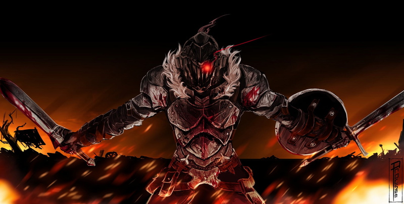 The killer of goblins, 1080P, Goblin Slayer, knight, helmet