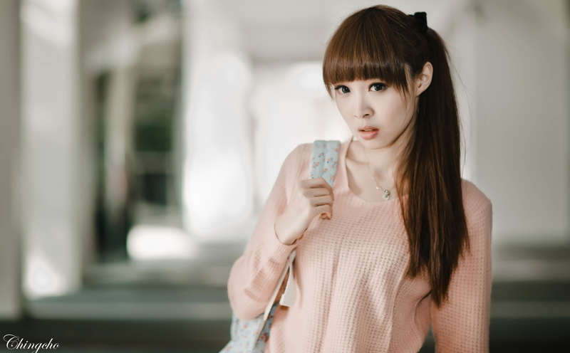 Girl, Girls, School, People, bang, 5K, Beautiful, Posing, Hair, Student, schoolgirl, depthoffield, Asian, schoolbag, Young