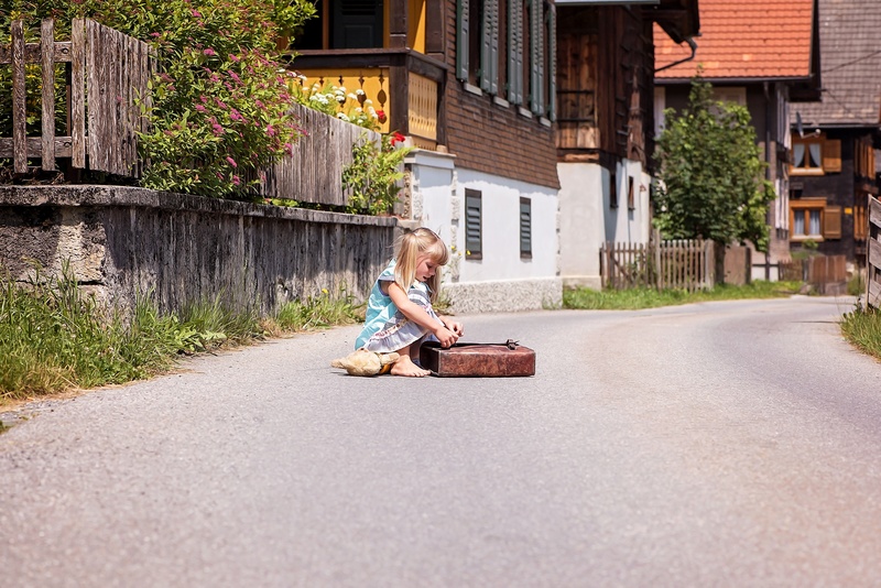 full length, casual clothing, day, girl, leisure activity, outdoors, architecture, nature, lifestyles, leather case, country life, street, women, human