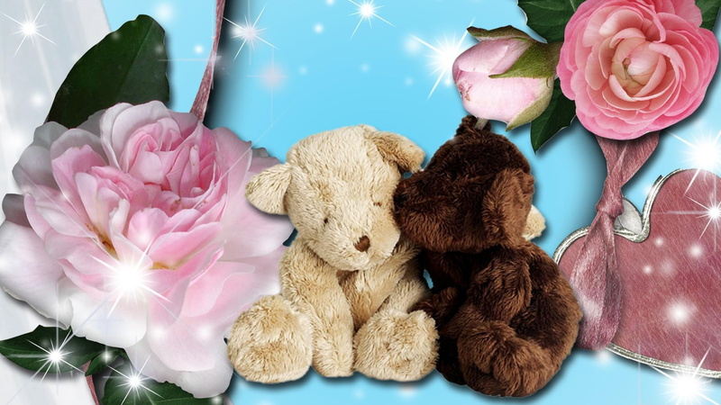 plush, flowers, firefox persona, valentines day, roses, 1080P, stars, bears, softies, teddy, hearts, teddy bears stuffed animals