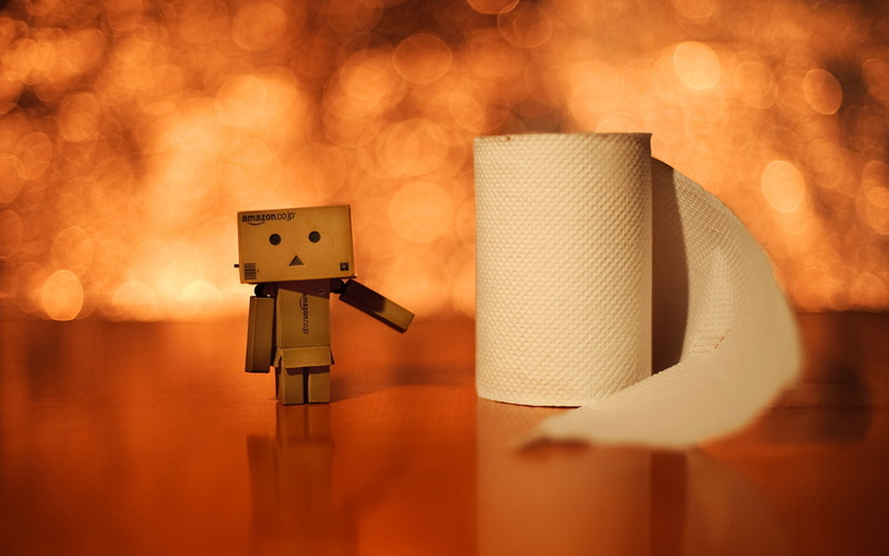 paper, pattern, lighting Equipment, danboard, toilet paper, representation, yellow, robot, cardboard, indoors, art and craft, defocused, wood - Material