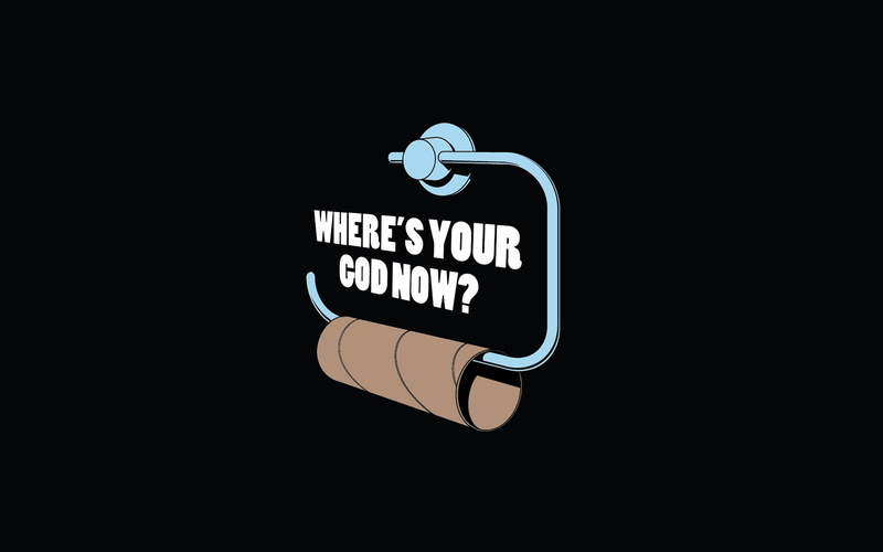 Fun, background, 1080P, black, funny, Parody, paper, Toilet, slogan, art