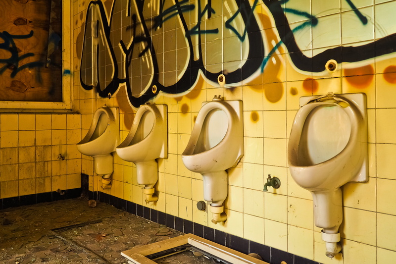 pool, industrial building, bathroom, mood, loo, industrial plant, built structure, past, absence, hdr, public restroom, lost places, hygiene, side by side