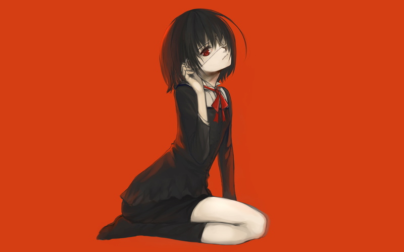 Another, anime girls, Misaki Mei, 2K