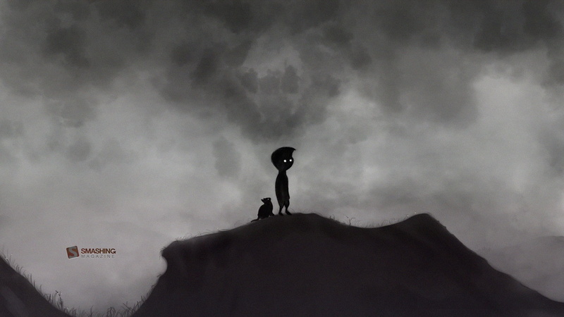 video games, limbo, silhouette, hd, illustration, person, 1080P, hill
