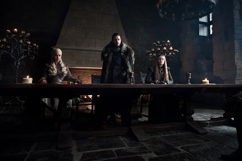 Game Of Thrones, Winterfell (Game of thrones), Daenerys Targaryen, Emilia Clarke, Sophie Turner, TV Show, Sansa Stark, Jon Snow, Kit Harington, 1080P
