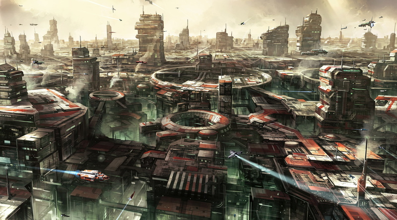 Winterfell, artwork, Futuristic, Concept Art, Star Citizen, Cityscape, video games, digital art, 5K