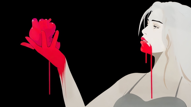 targaryen, holding, blood, 1080P, hd, heart, fantasy, daenerys, painting, black, game, woman, thrones