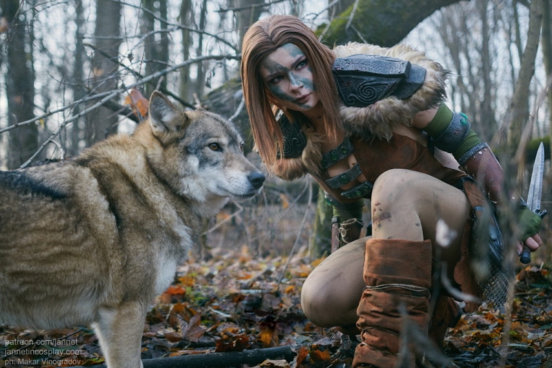 Aela the Huntress, Skyrim, 1080P, Cosplay, Women