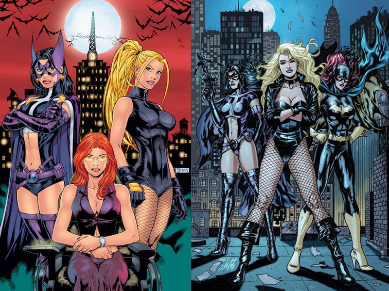 batgirl, black, dc, x, Black Canary, art, comics, canary, huntress, hd, birds, prey, animals, 1080P, DC comics