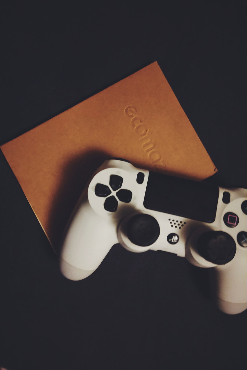 white, technology, controllers, PlayStation 4, video games, notebooks, gamepad, 4K, Play Station, Sony