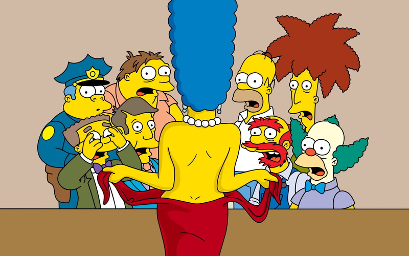 Sideshow Bob, tv series, Marge Simpson, Crusty, The Simpsons, 2K, Homer Simpson