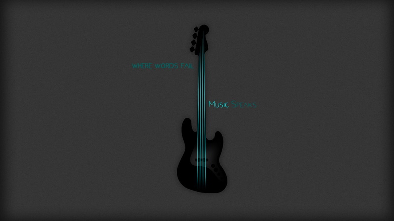 1080P, grey, strings, aquamarine, grey background, background, bass