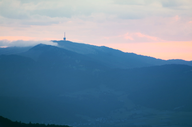 nature, mountains, tv tower, blue, cloud - sky, recovery, radio, jura, rest, 5K, scenics - nature, radio tower, imposing, landscape, environment, communication