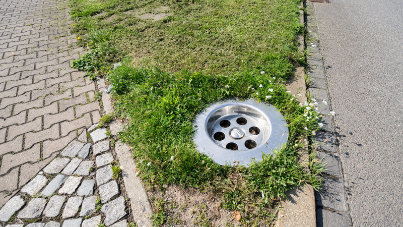 nature, directly above, transportation, 5K, wheel, high angle view, manhole, geometric shape, cover, path, no people, outdoors, paradoxon, footpath, day