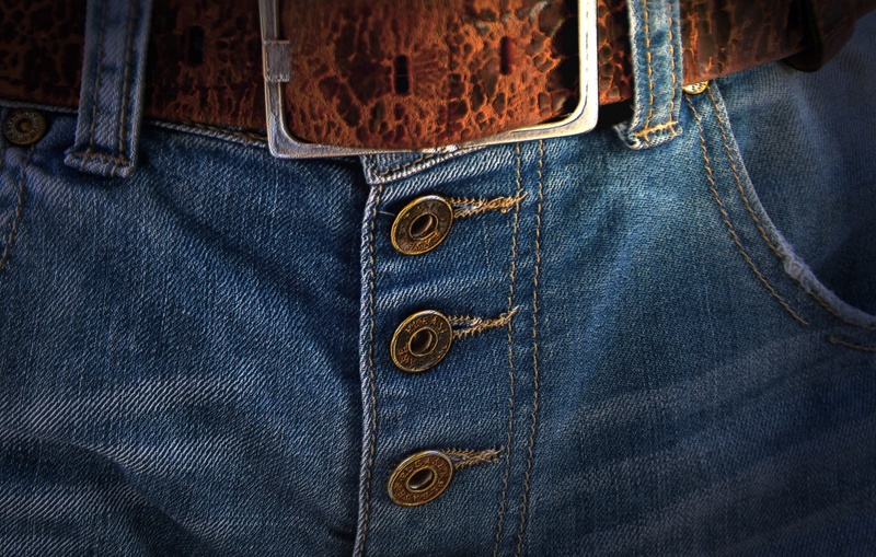 belt, close-up, filter, casual clothing, backgrounds, bottoms, bag, pocket, blue, brass, metal, denim, buckle, jeans, full frame, closeup, luxury, photo