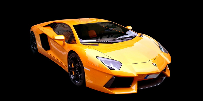 computer graphics, pinifarina, indoors, shadow, yellow taxi, concrete wall, lamborghini, car, auto, monochrome, stationary, automobile, laborghini, image editing