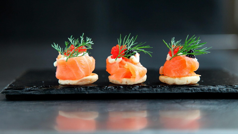 caviar, appetizer, snack, herb, freshness, healthy eating, japanese food, no people, japanesse, food, selective focus, toothsome, sashimi, black background