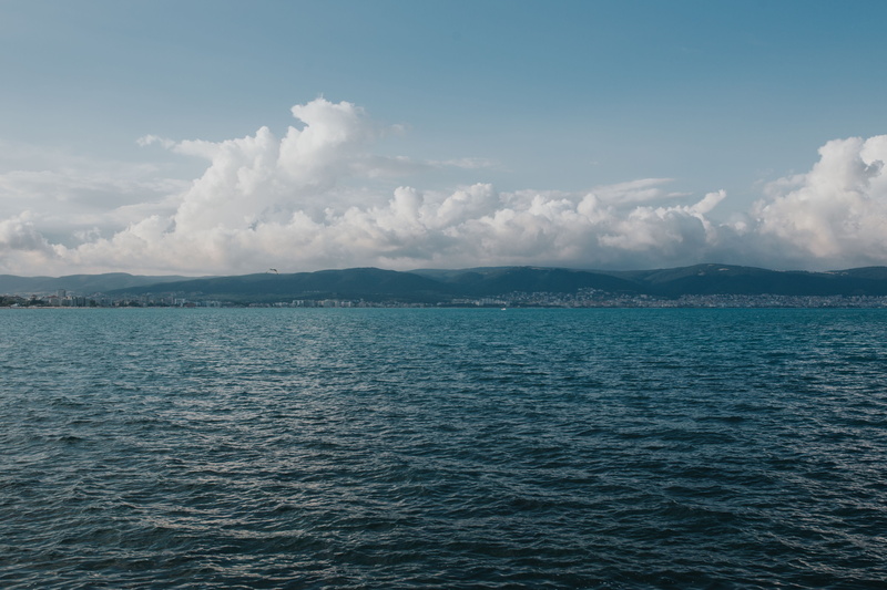 sea, waterscape, non-urban scene, coastline, Coast, black, tranquility, Sunny Beach, nature, no People, seascape, day, outdoors, sky, waterfront, water