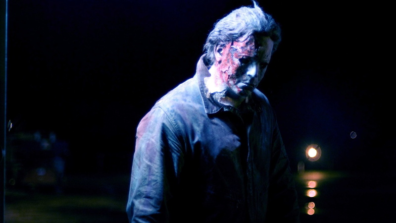 one person, Michael Myers, headshot, black background, mystery, portrait, celebration, evil, fear, halloween, men, spooky, bizarre, demon - fictional character