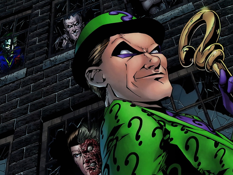 riddler, 720P, batman, two, face, comics, hd