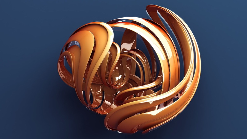 no people, abstract, round, studio shot, lighting equipment, orange color, render, spiral, Photoshop, black background, creativity, reflection, electrical equipment