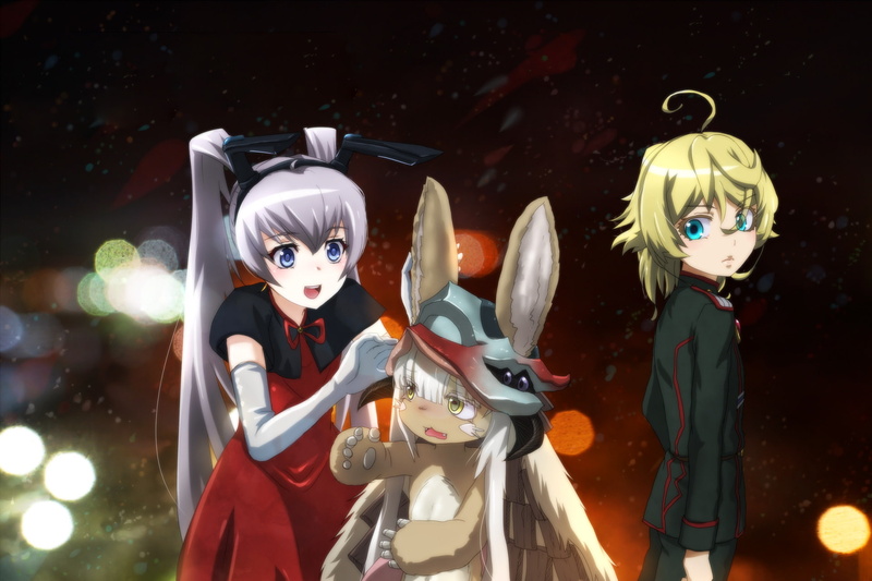 Youjo Senki, Muv-Luv, Made in Abyss, Crossover, Tanya Degurechaff, Nanachi (Made in Abyss), 1080P, Yashiro Kasumi, Anime