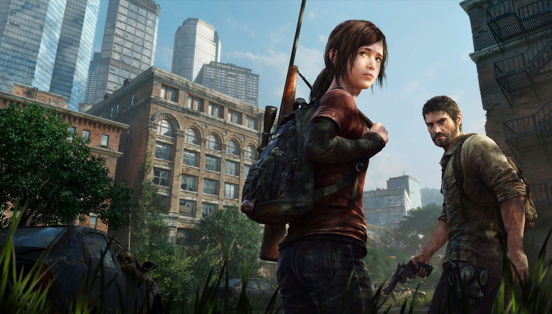 Girl, people, PS4, Man, two people, building, Naughty Dog, young men, Joel, real people, video, Postapokalipsis, city, The Last Of Us, leisure activity