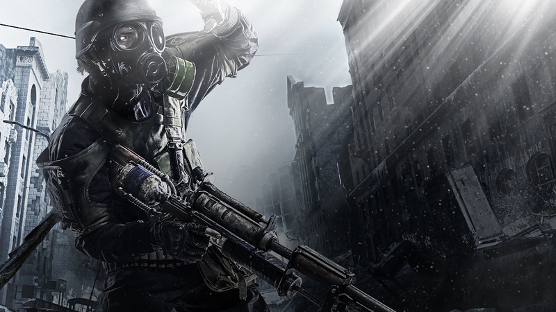 Moscow, The sky, Ranger, Helmet, Metro, Equipment, Rays Of Light, Metro: Redux, 4A Games, Radiation, Gas mask, Ruins, Apocalypse, Metro: 2033 Redux, Look