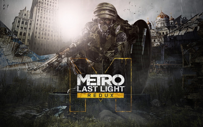 art and craft, Metro redux, information sign, Weapons, Deep silver, western script, city, building exterior, Gas mask, information, gun, creativity, Metro last light redux