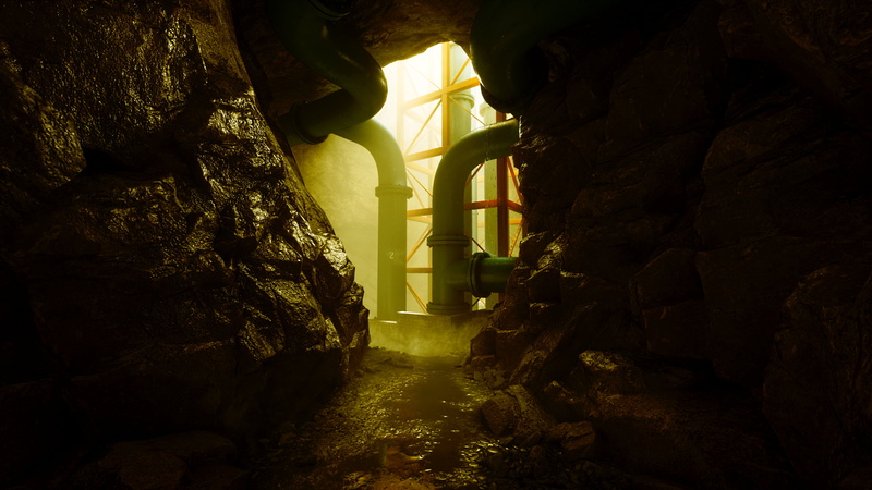 Control, 2K, Nvidia RTX, video games, cave, Remedy Games, ray tracing, pipes