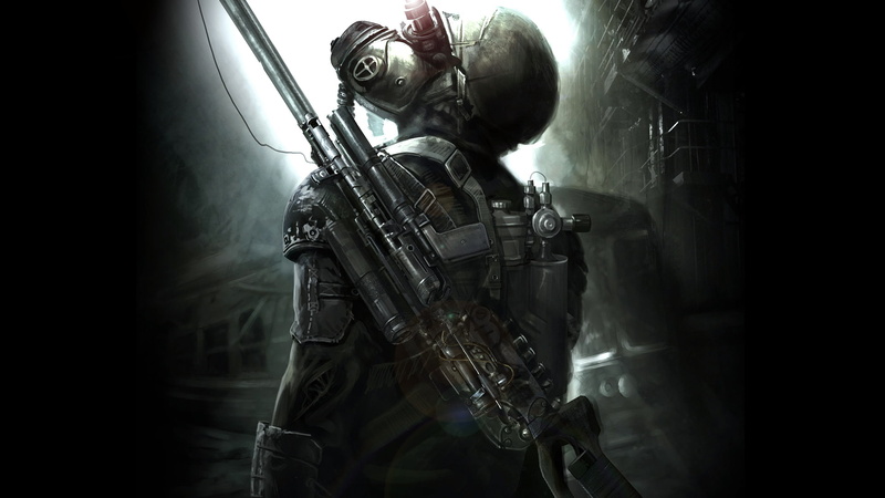 The game, 1080P, weapons, art, Metro 2033, Metro last light
