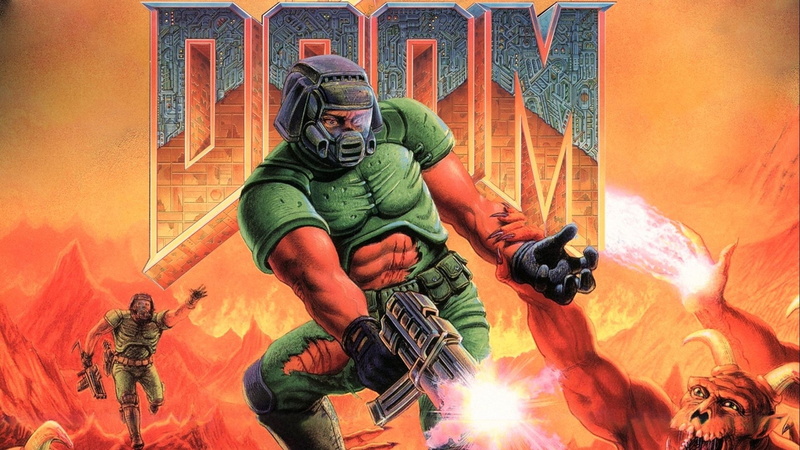 Fighting, Evil, Futuristic, poster, Survival, 2K, series, Dark, Fps, warrior, fi, horror, shooter, artwork, action, doom, sci, 2560x1440 px