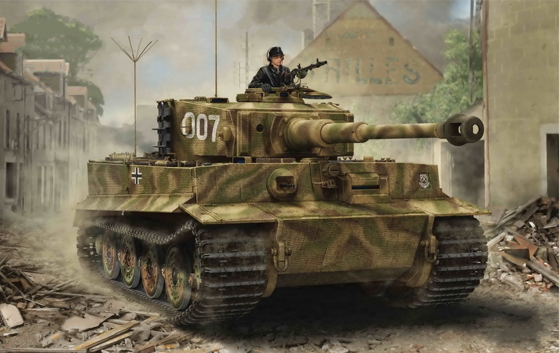 Tiger I, The war in Europe, World war II, 2K, Late Production
