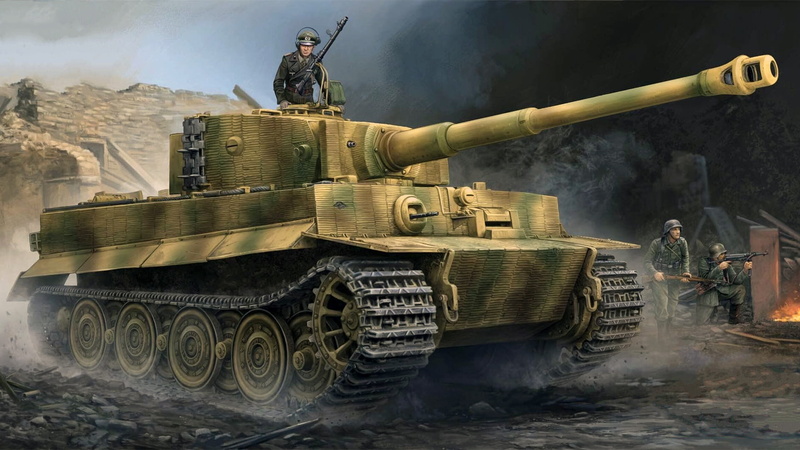 Panzerkampfwagen VI, 1080P, German heavy tank, Pz.VI Ausf E, the Wehrmacht, Tiger