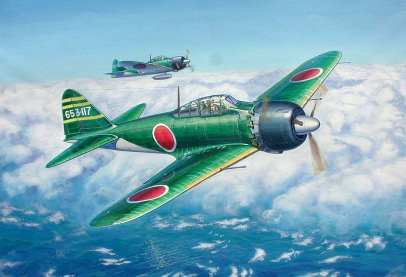 day, military aircraft, military, fighter plane, Zero, water, plane, World War II, air force, green, no people, aircraft, government, airplane, Japanese