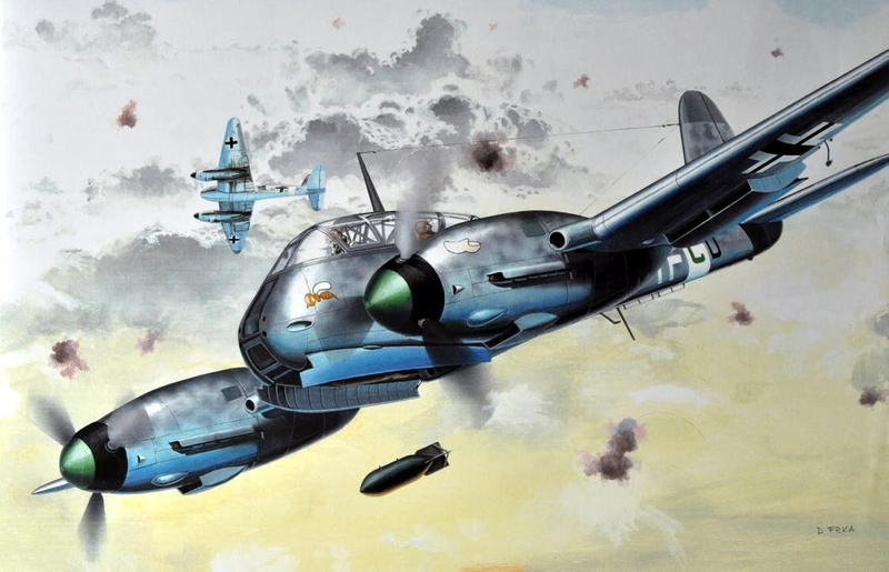 Messerschmitt, Me410, military aircraft, airplane, aircraft, Luftwaffe, military, 720P, World War II, Germany